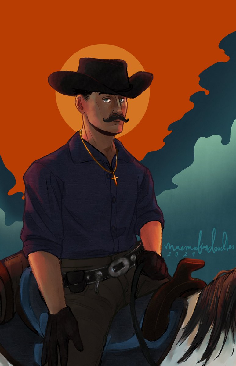 I'm a sucker for a high-contrast color palette + cowboys 🤠🌄 loved the texture of the original sketch; had fun adding a whole bunch into the rendered piece
#wildrpfanart #wildrp #RDRP