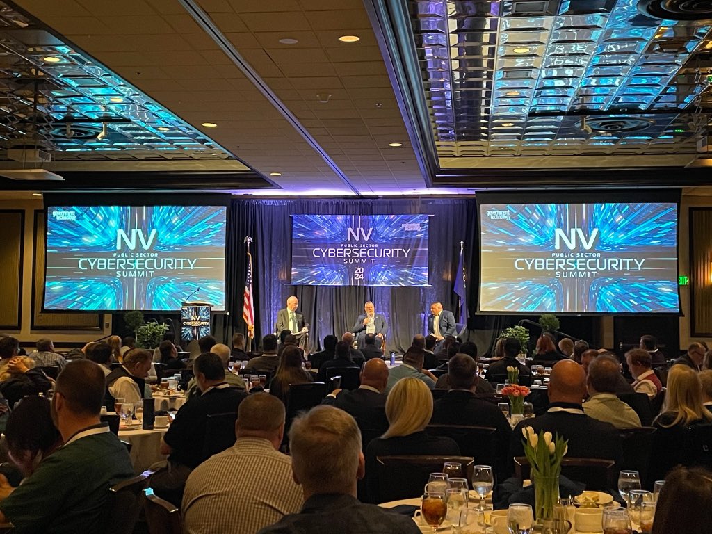 Secretary @CiscoAguilar & the @NVSOS Office were proud to help kick off the inaugural NV Public Sector Cybersecurity Summit in Reno! Cyberattacks are a top concern for any business or govt. - having tech experts from across NV discuss creative solutions will only make us stronger