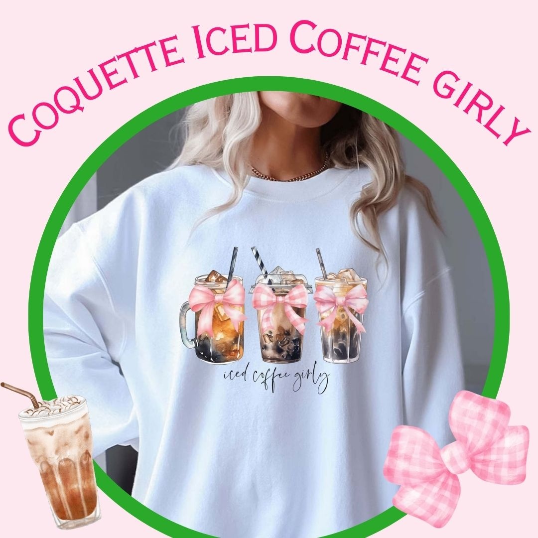 🌸🎀 Add a touch of charm to your wardrobe with our Coquette Pink Bow collection! Perfect for the girly girls who love their coffee with a side of style! 
bit.ly/43EYicK
#GirlyFashion #BowLove #IcedCoffeeAddict #TooCuteCustomDesigns 🌸🎀