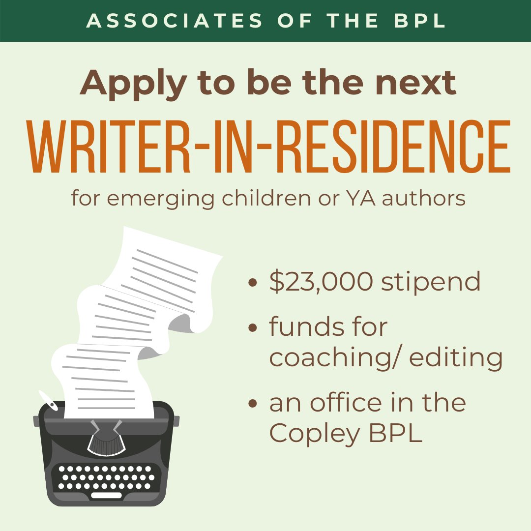 Happy #InternationalChildrensBookDay! Applications for our 2024-25 Writer-in-Residence are due by Friday, May 17th, 2024 at 11:59 PM. Apply today: bit.ly/WIR2024-25