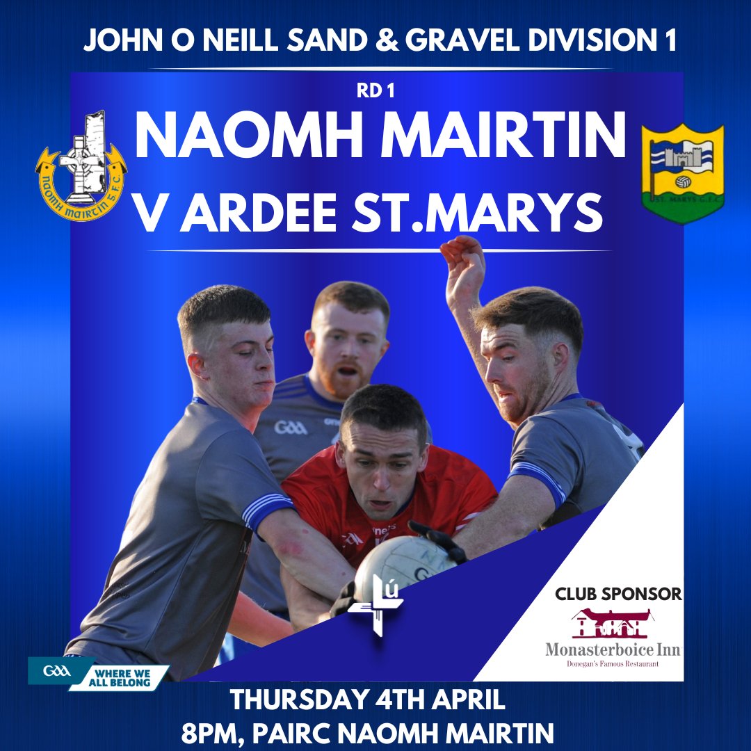 Our Men's Senior Division 1 league campaign gets underway on Thursday night with a home game against St Mary's Ardee, best of luck to players and management 🔵⚪️ #upthejocks