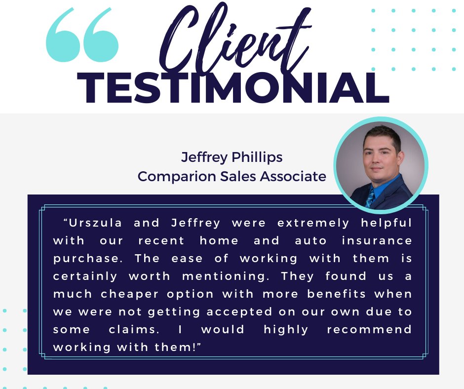 My team and I are always here for you when you need us. #herewhenyouneedus #review #testimonials #feedback #happycustomer #customerfeedback #customerreview #thankyou #trustedseller #happycustomers #happyclient #insuranceagents #TeamJPUP #localagents #comparioninsurance #trust