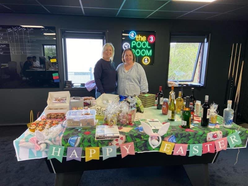 Shout out to Bechtle #Northampton for hosting an Easter Bake Sale & Bottle Tombola, raising £276 for our charity! Thanks Gemma & Claire for championing our cause. Every bit helps us provide free gift packs & support to adult cancer patients. #Cancer #CommunityImpact'