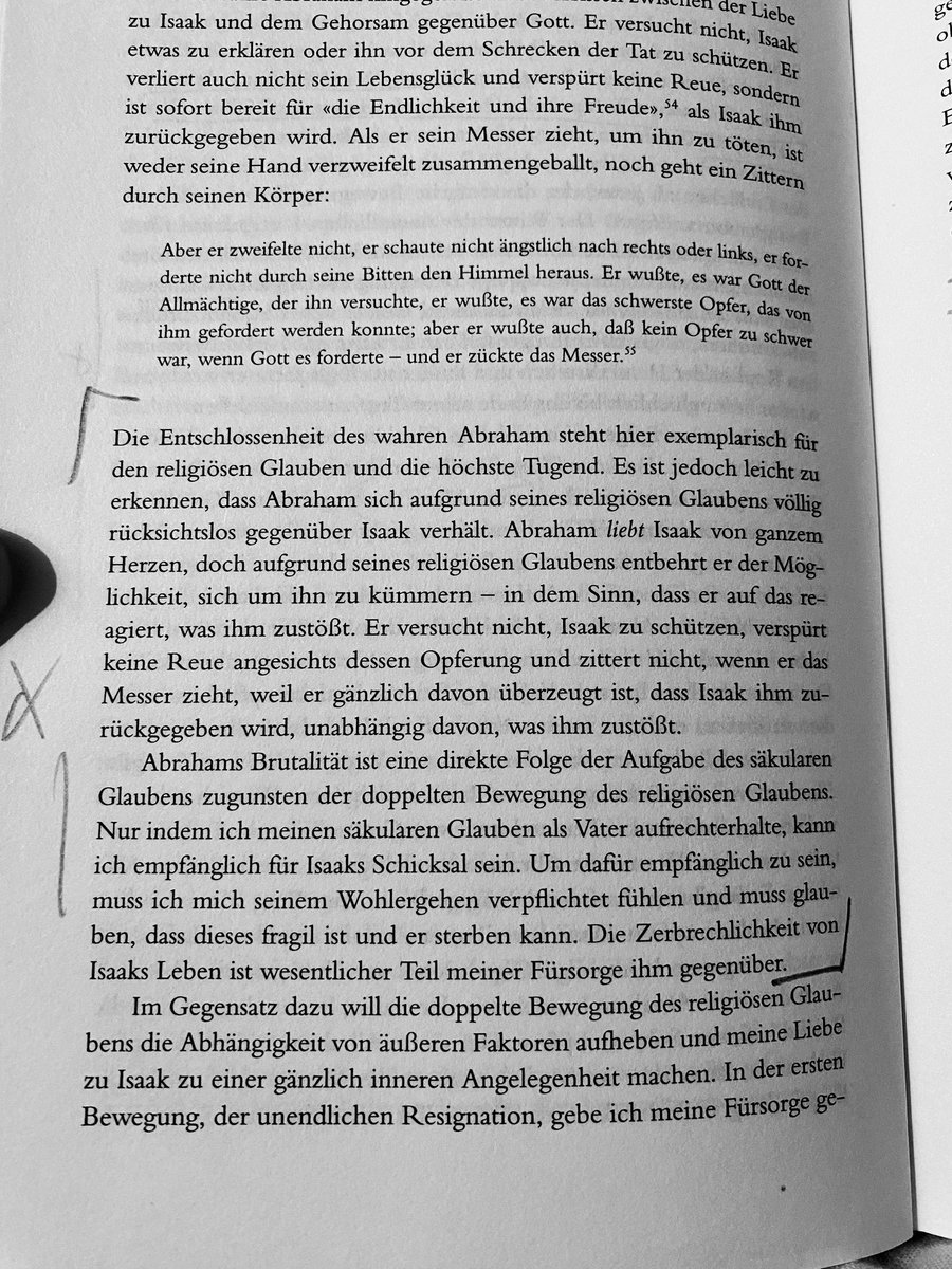 Ich empfehle zu Abraham und Isaak die Kierkegaard-Kritik von @martinhaegglund in dessen lesenswerten neuen Buch.