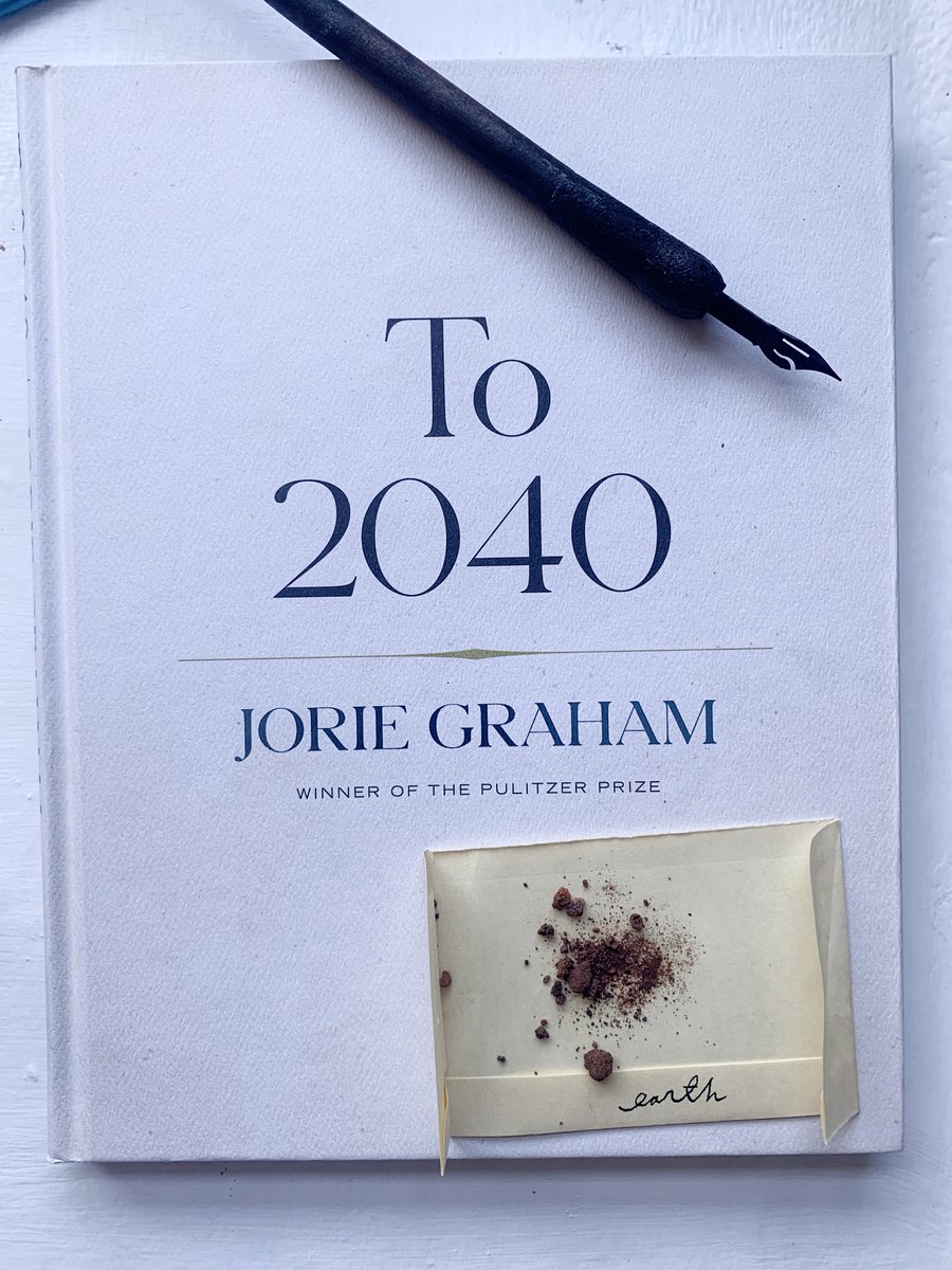 ✨To 2040 by Jorie Graham is one of our ten collections longlisted for the 2024 Griffin Poetry Prize. Congratulations to @jorie_graham and @CopperCanyonPrs! ✨Artwork: #TorontoInkCompany, #behindthescenes shot from our Longlist announcement griffinpoetryprize.com/poet/jorie-gra…