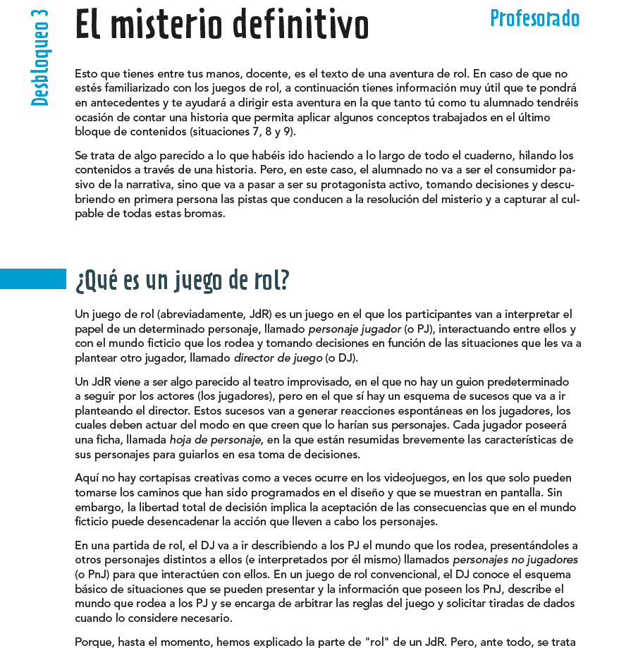 A cuenta del taller sobre #rolenlasaulas que vamos a impartir @OscarRecioColl y servidora en la II #EduJornada del sábado, enseñaré mi 1ª aventura de rol didáctica publicada por <a href="/vicensvives/">Vicens Vives</a> como material del cuadernillo #Situaciones de FyQ 4º ESO, que acabo de recibir maquetada.