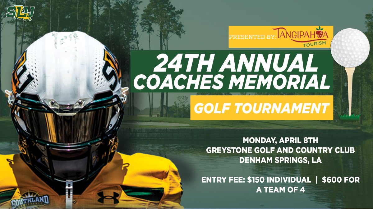 It's almost tee time! ⛳️ You still have time to register to play and help benefit Southeastern Football. Click the link below for more information and registration. 🔗: shorturl.at/izGR9