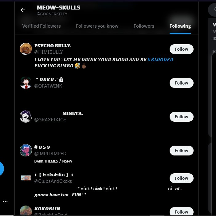 FxllMetalJackal's tweet photo. https://t.co/28U4NEYIIj THIS is why we need to start checking followings before following back btw.

@/G00NERKITTY is blatantly a pedophile and I doubt most people following them even know it bc it's no where under their pinned. https://t.co/VlyowiqmSc