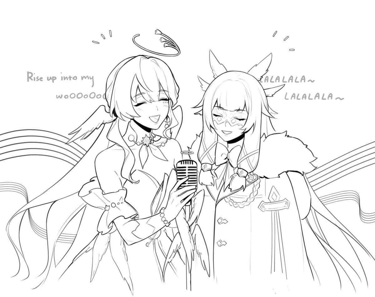 Shout out to angelic girlies with their heavenly voices Gotta be one of my favorite genders fr #robinHSR #columbina #HonkaiStarRail