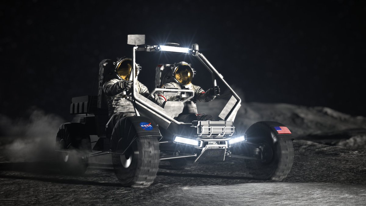 Congratulations to @Int_Machines, @LunarOutpostInc, and @Astrolab_Space for being selected to move forward in developing the #Artemis lunar terrain vehicle! This Moon rover will allow future astronauts to travel far on the lunar surface: go.nasa.gov/440SeM9