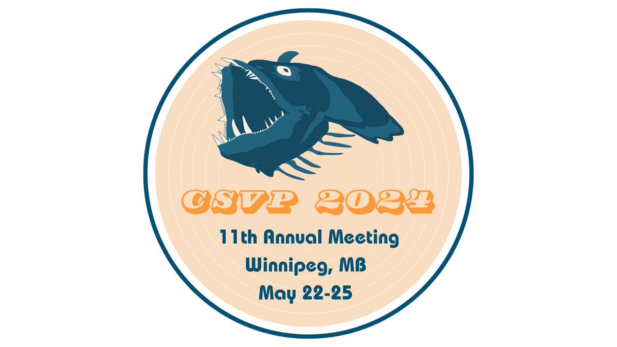 Only a few days left to register to #CSVP2024 🐟🦎 Don't miss your chance to come talk about vertebrate fossils with other researchers! And visit lil' old Winnipeg in the process 🙂 Link to the circular and registration instructions: csvp.ca/meetings/