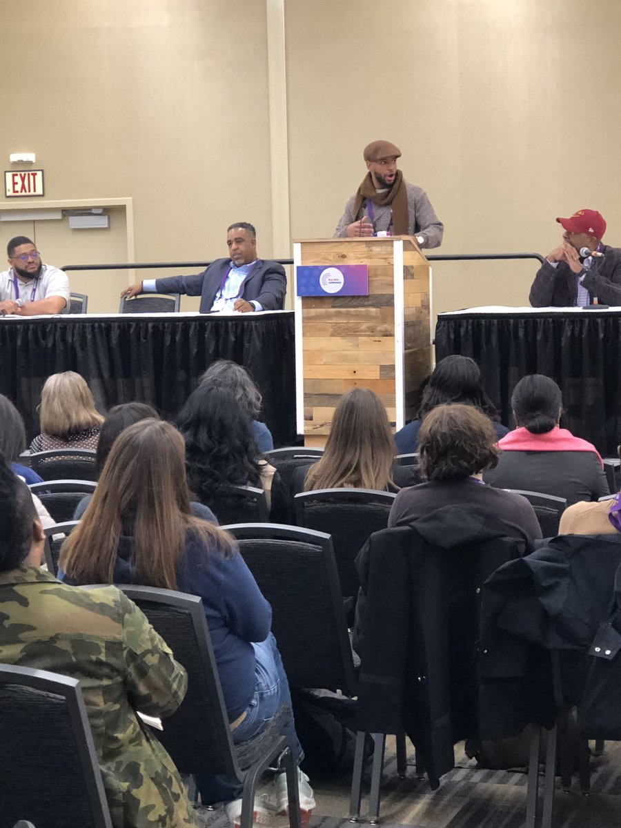 Black Men in Public Libraries matter now more than ever‼️ This is the start of something special, as we strive to build commUNITY, connections, + professional pathways. 

Special thanks to my Public Library Association Conference co-panelists + everyone who attended. #PLA2024