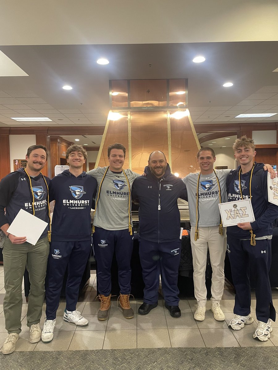 Congratulations to Tommy Smyth, Brenden Crouse, Pete Grebe, Ethan Castillo, and Austin Evans on being inducted into Chi Alpha Sigma for the academic and athletic excellence throughout their first three years. #BeDangerous