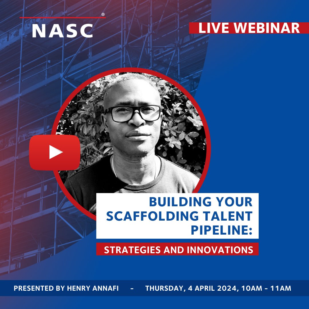 Have you registered for the upcoming Talent Pipeline webinar yet? There’s still time to book your spot and submit any questions you might want answered about recruitment strategies in the scaffolding industry. Submit Questions Here: forms.gle/WCCSBLJg8H8RXh… Register for the…