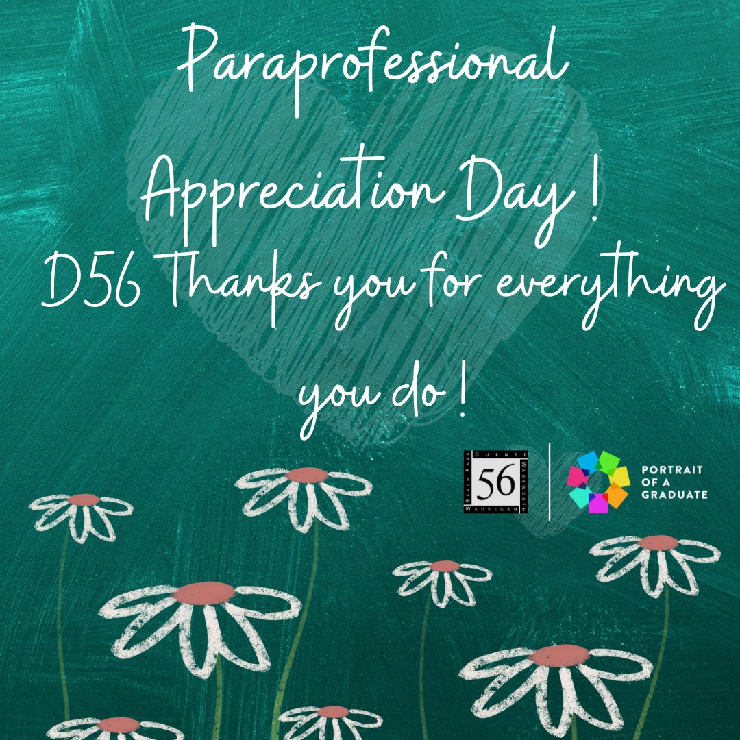 Happy Paraprofessional Appreciation Day! 🩷Thank  you for creating a great learning environment and encouraging for our students. Gurnee School District 56 thank you for everything you do! 👏👏