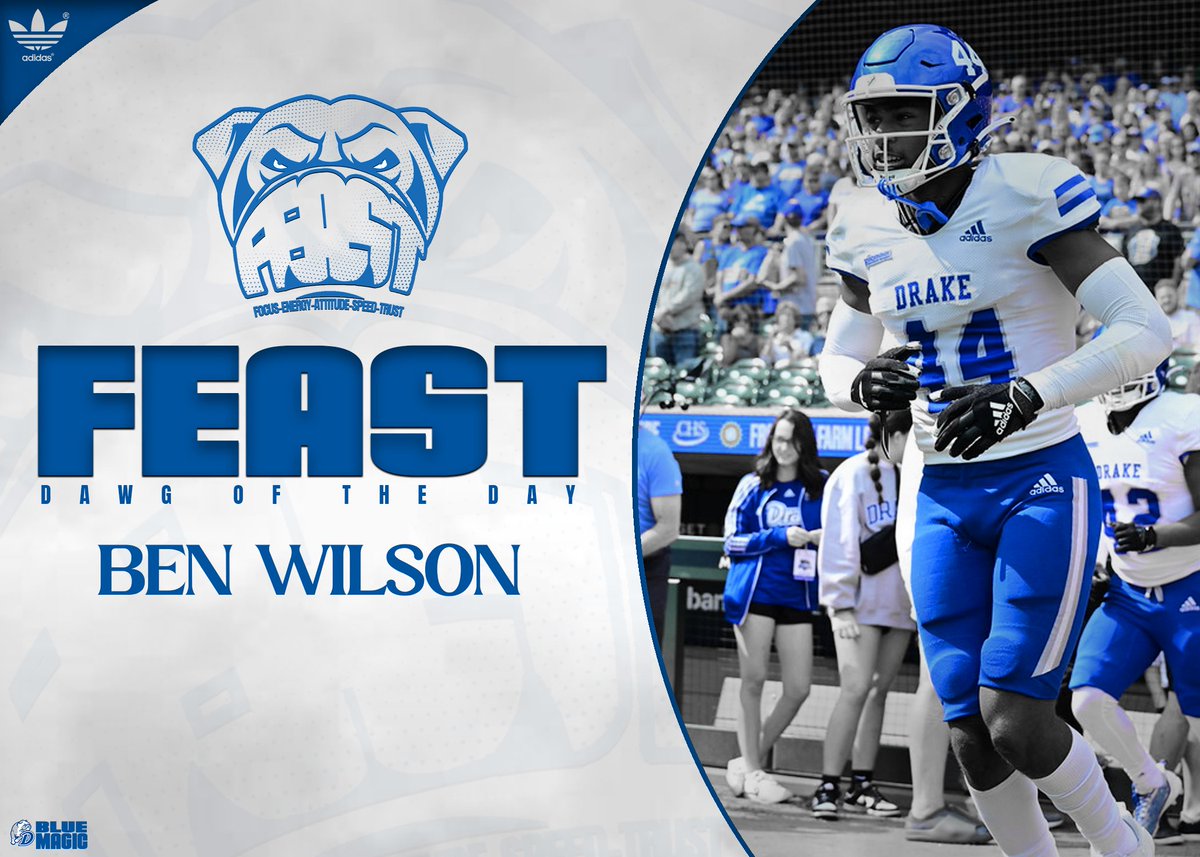 BACK TO BACK! Feast Dawg of the Day for the second straight practice!! @Benji_Wilson has been putting in the work! #BlueMagic #FeastDogs