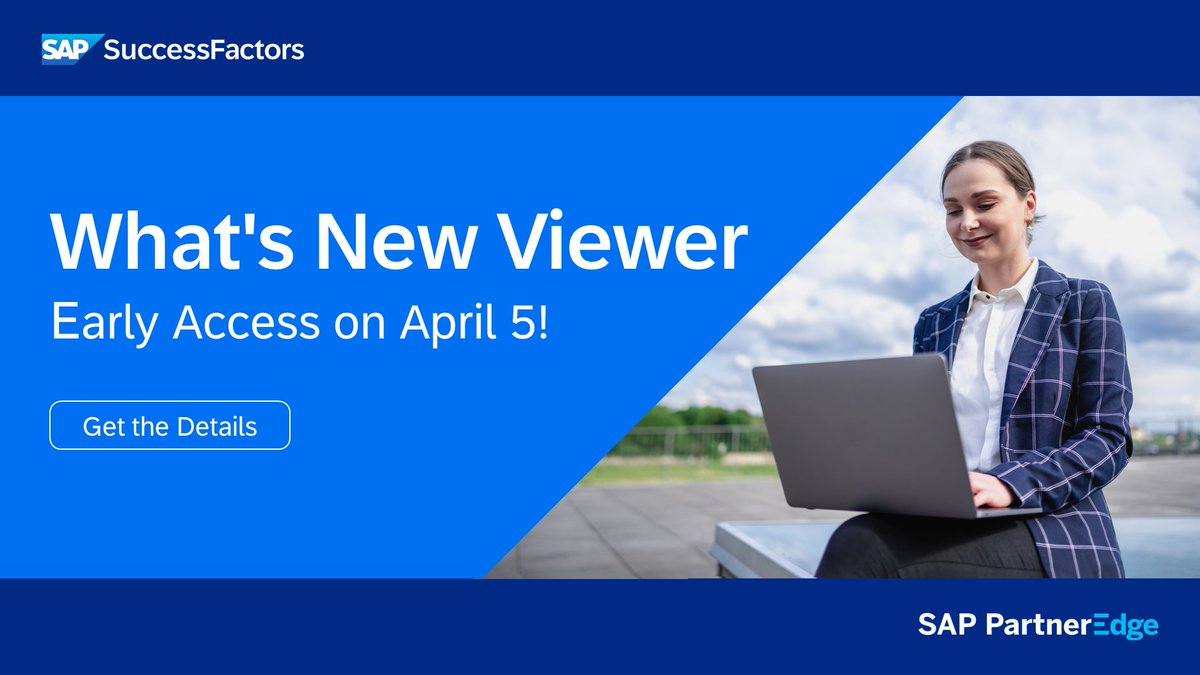BergerBrandy's tweet photo. Get release ready! Beginning April 5, #SAPPartners have early access to the 1H 2024 release content via What's New Viewer. Review the release notes and post your questions before the Product Area Q&amp;A sessions, running April 9-12: https://t.co/60RaUv0ZLH https://t.co/QbGsdxl7Mr
