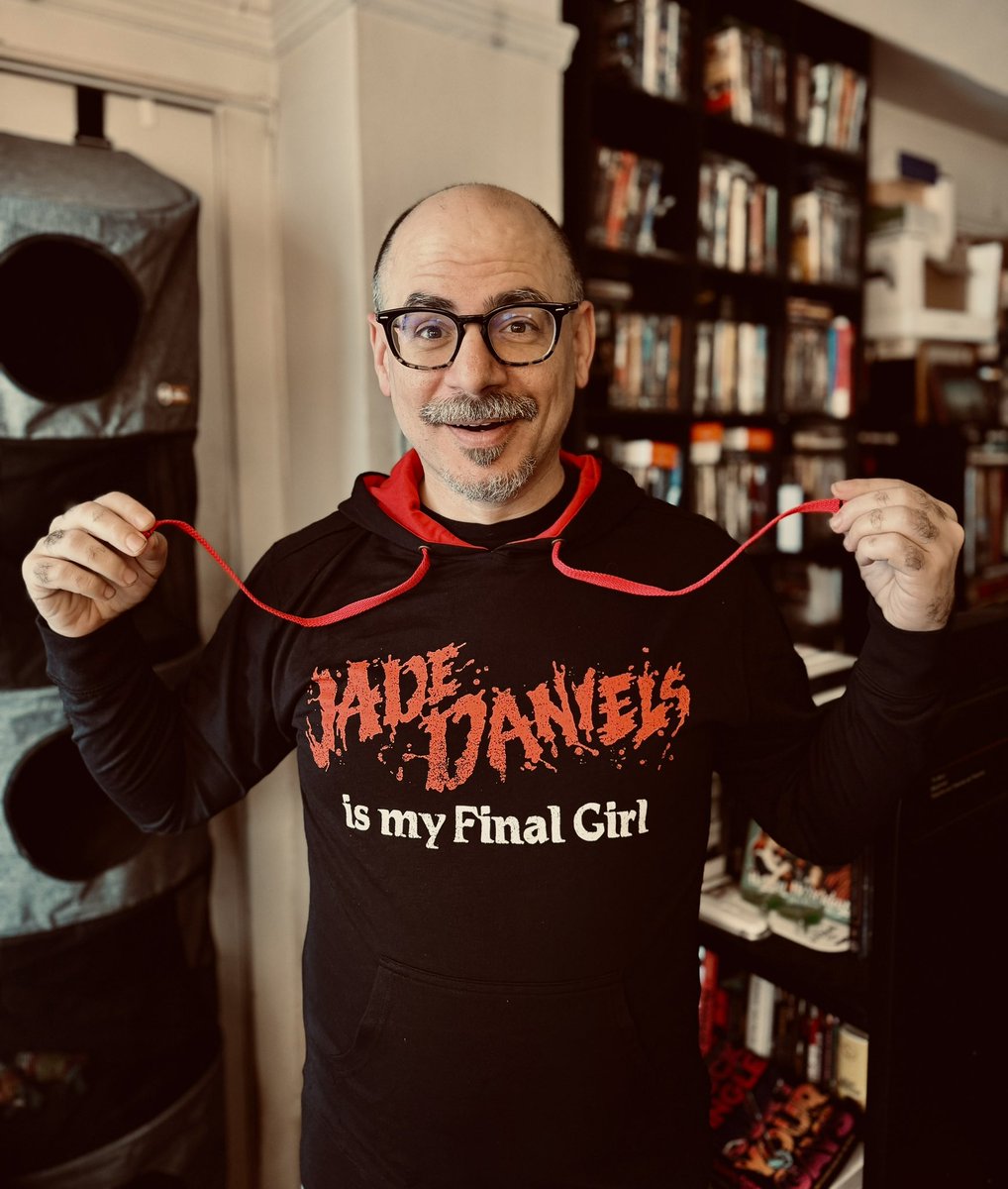 As a compulsive hoodie wearer, this hoodie is the greatest hoodie of all the hoodies 🤘🏻 Thanks so much to my buddy @iGregGreene for hooking me up 🔥❤️🔥 You are the best, sir! #angelofindianlake #jadedanielsismyfinalgirl