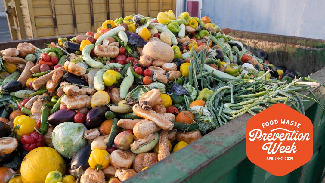 It's Food Waste Prevention Week! 🥕🥬 Did you know Californians throw away nearly 6 million tons of food waste each year? Keeping food waste out of landfills is an excellent practice to protect our communities and the planet against climate change. #foodwastepreventionweek