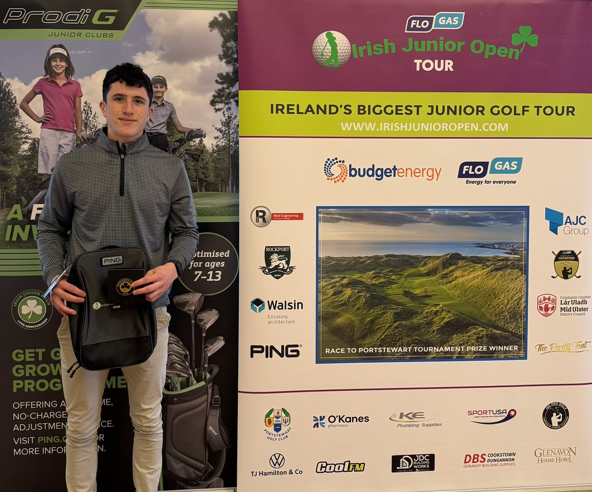 U19 'Flogas Irish Junior Open Tour' Ping Major Gross Runner Up at Lough Erne - Dylan Lambden Hayes from Mullingar Golf Club

irishjunioropen.com