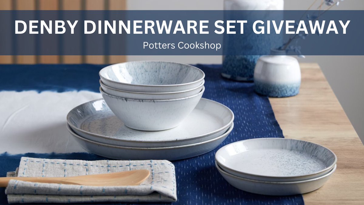 SEE THE PINNED POST to enter to #win this #DENBYKILN 12 PIECE #DINNERWARESET IN BLUE! 

You can also enter over on our Facebook and Instagram - good luck!

#cookshop #essex @denbypottery #denbypottery #potterscookshopdenby #giveaway