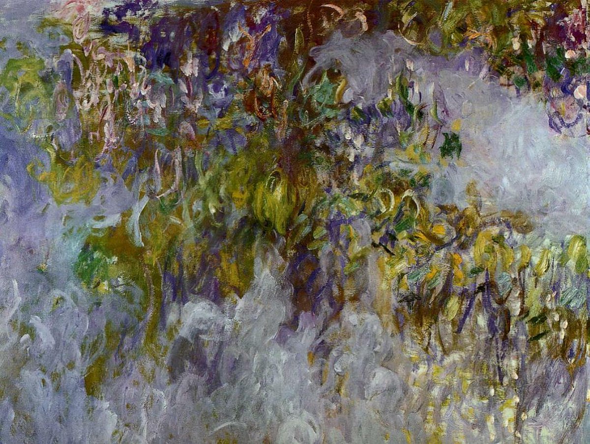 Wisteria (left half), 1919 Get more Monet 🍒 linktr.ee/monet_artbot