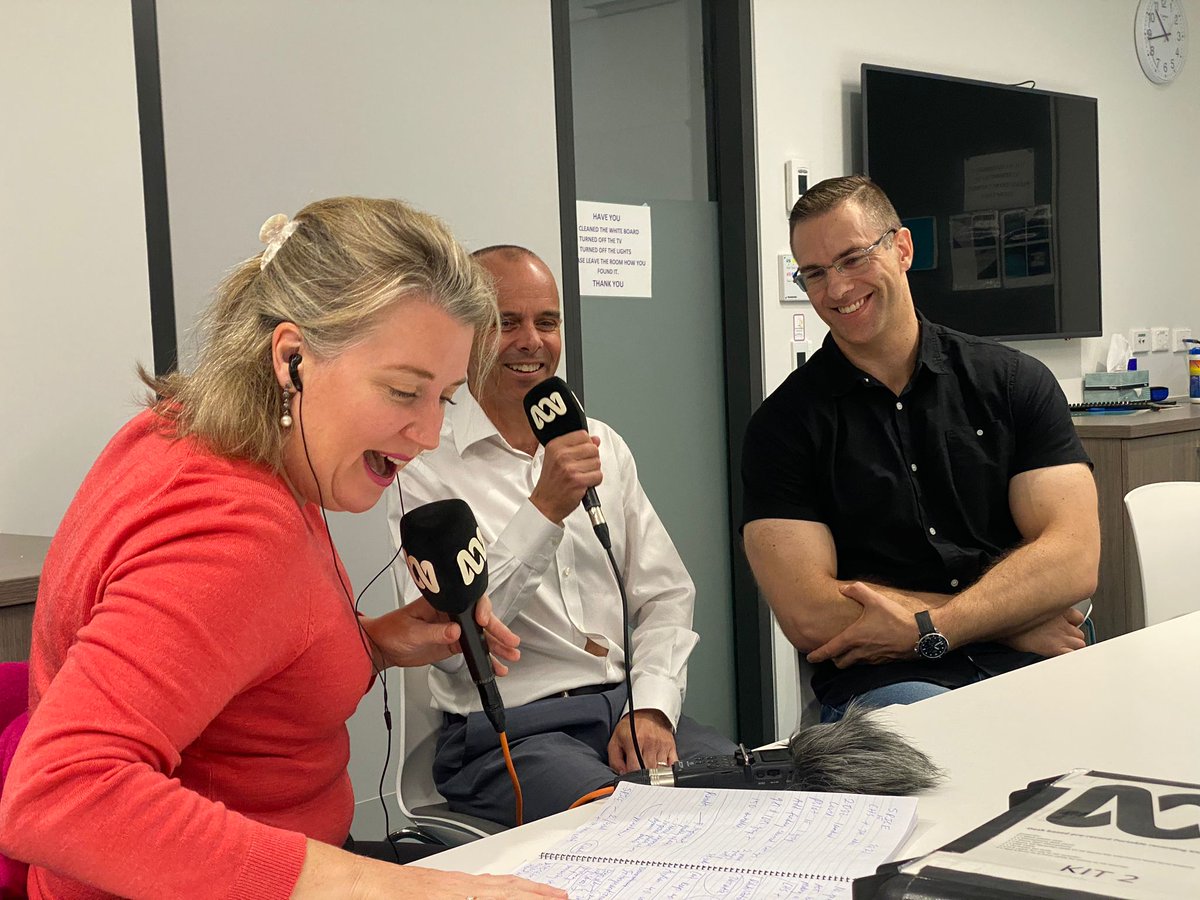 Yesterday @Kasia_Bail @StephenIsbel & I were interviewed about our @UCAgeing dementia and aged care projects. Looking forward to sharing our interviews with @AdiFrancisABC as they go on air in the coming weeks! @UniCanberra @UCFacultyHealth @DMGibson1