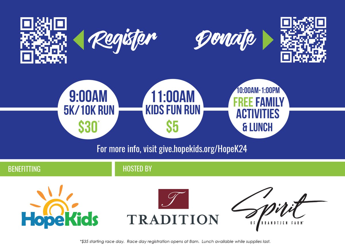 Do you enjoy running? Like supporting local charities? Then this event is perfect for you! JOIN US for the 16th Annual Hope K 5K/10K + Kids Fun Run benefitting HopeKids MN . LEARN MORE >> fb.me/e/1tMKpyMp4 . *Corporate Sponsorships Opportunities - AVAILABLE NOW*