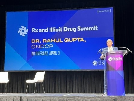 This morning, @DrGupta46 joined substance use policy advocates, partners, and leaders from across the country at the @RxSummit to discuss the Biden-Harris Administration’s historic efforts to address the overdose crisis and save lives. #RxSummit2024