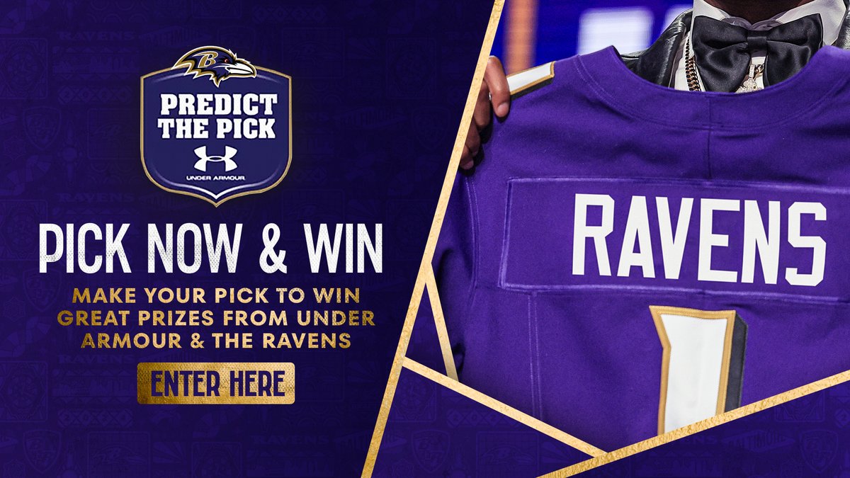 Predict the Pick presented by @UnderArmour is back! Guess the newest Raven here: web.witcontests.com/ravens/sweepst…