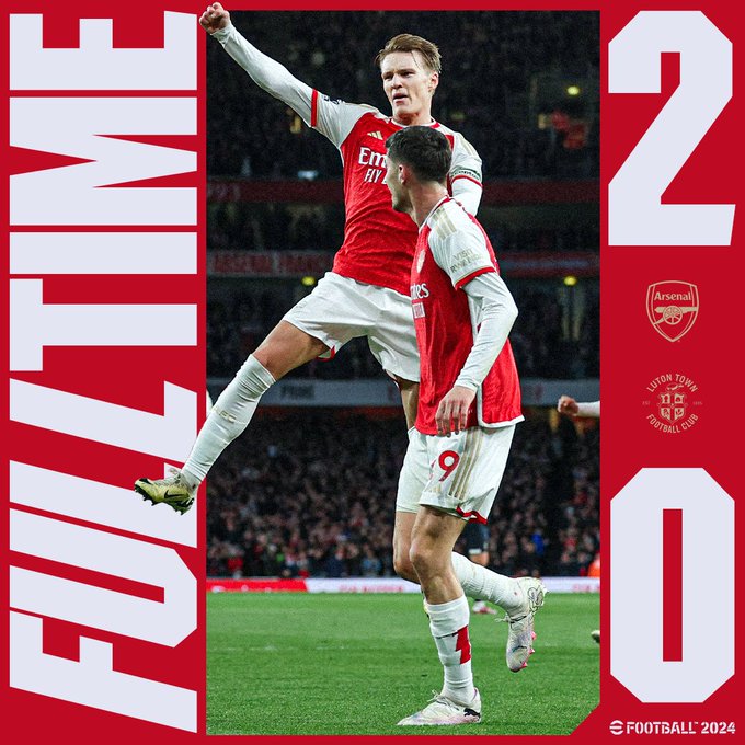 Arsenal 2-0 Luton!