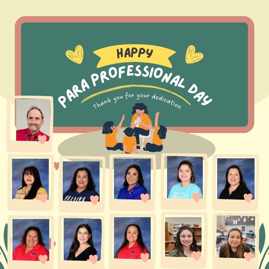 It’s National Para Professional Day!!! We are so lucky to have our team of TAs at @SagelandMicroES. They go above and beyond daily, and do so much for our Scotties and Staff! Sageland ❤️'s You! @SagelandMicro @AVillanueva_AP @MicaelaMoncada3 @YsletaISD