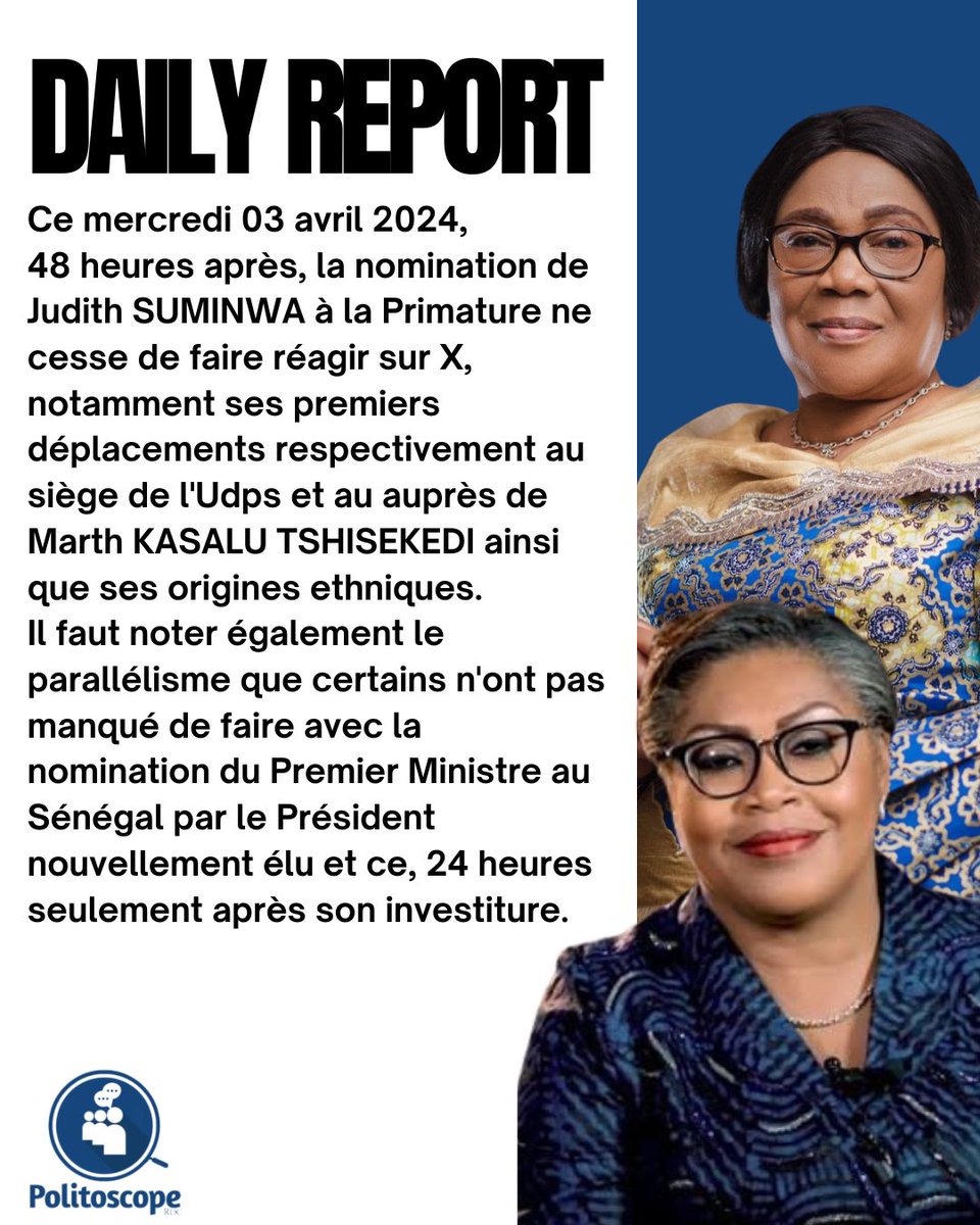 Daily report du jour