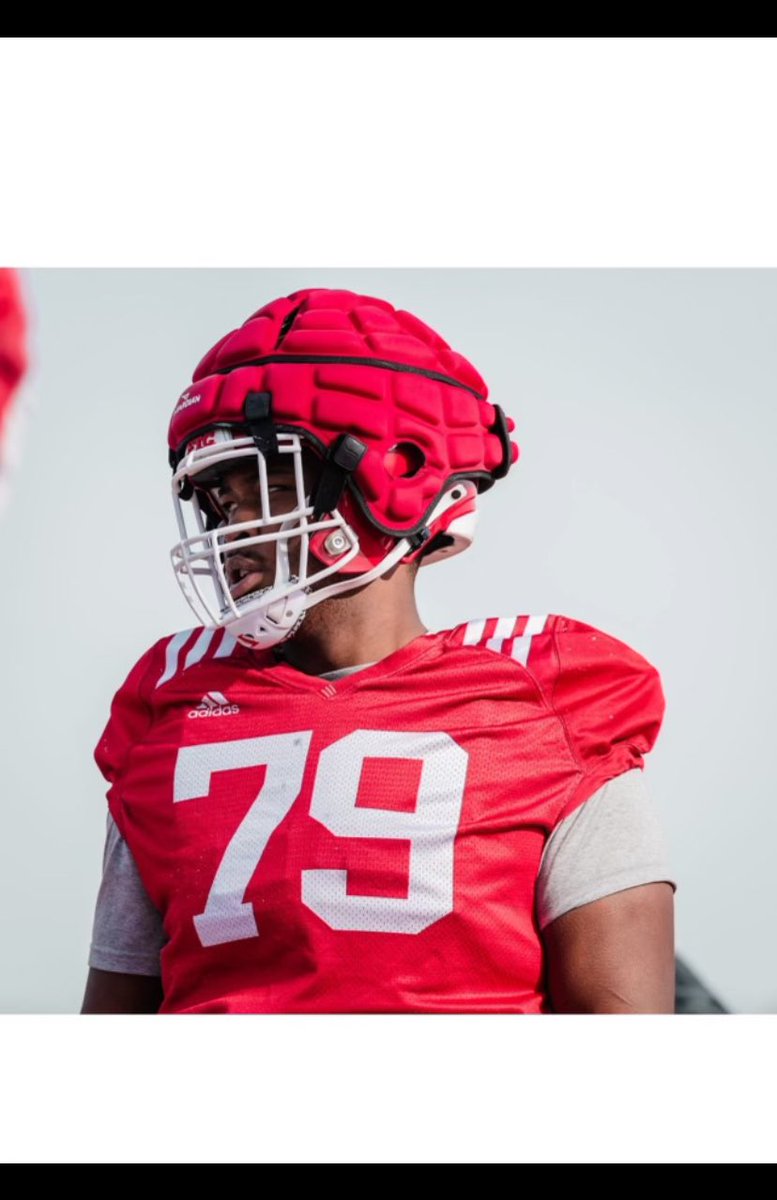 Our Former OL Baller & state champion @WilliamsMozell_ during Spring ball At @RFootball 🖤 we ready to see you put the Big 10 on notice one of the best in the land