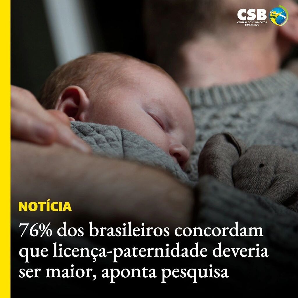 Para 76% dos brasileiros, a licença-paternidade deveria ser maior do que os cinco dias corridos concedidos pela lei atualmente. O dado foi revelado por uma pesquisa Datafolha publicada nesta quarta-feira (3).

Os cinco dias de licença-paternidade foi inc… instagr.am/p/C5T-CFqP3hP/
