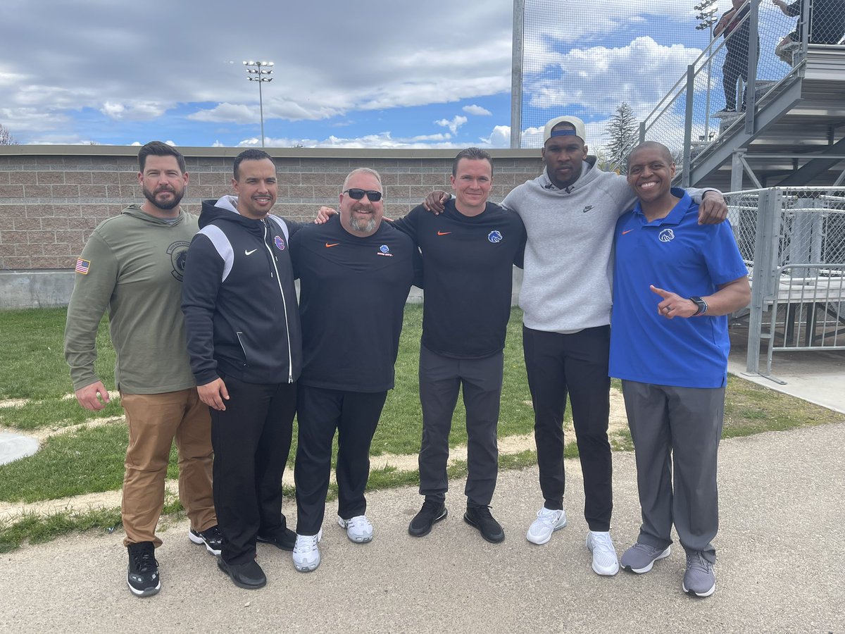 Broncos supporting Broncos! Members of the staff spent time today supporting @BroncoSportsSB and watching that shutout win over UNLV! #BleedBlue | #BuiltDifferent