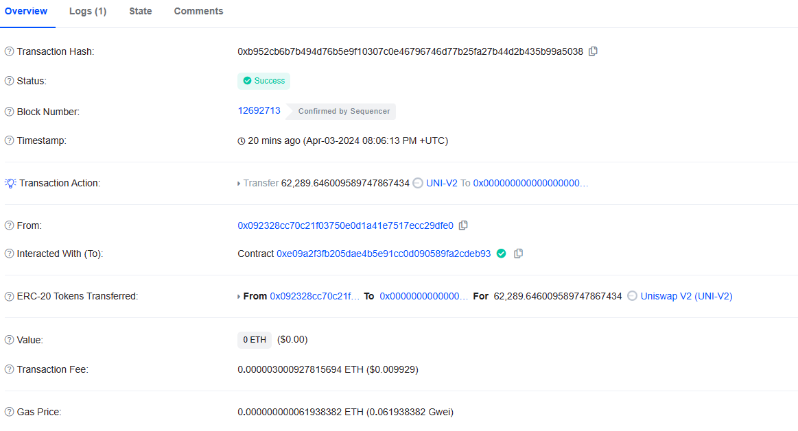 BaseKingMeme's tweet photo. The LP tokens are burned. Burn transaction: https://t.co/vaeL661UxI https://t.co/FG3NTeV2XZ