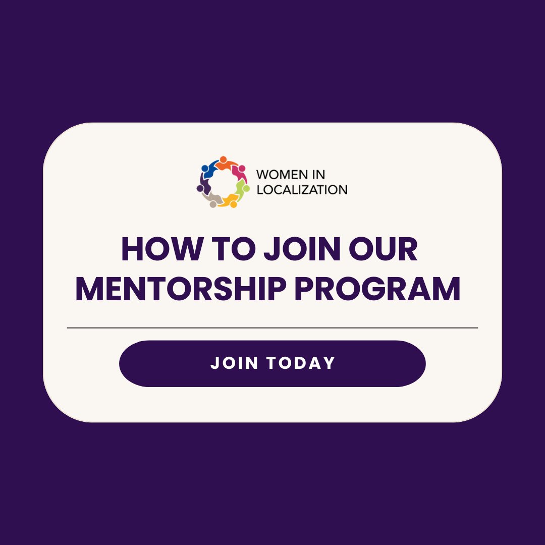 ✨ #MentorEase: Take advantage TODAY of our mentorship program accessible to members: MentorEase.

Both mentors and mentees can find each other easily and connect with a peer who can help them skyrocket their careers.

Check it out:
womeninlocalization.com/resources/ment…