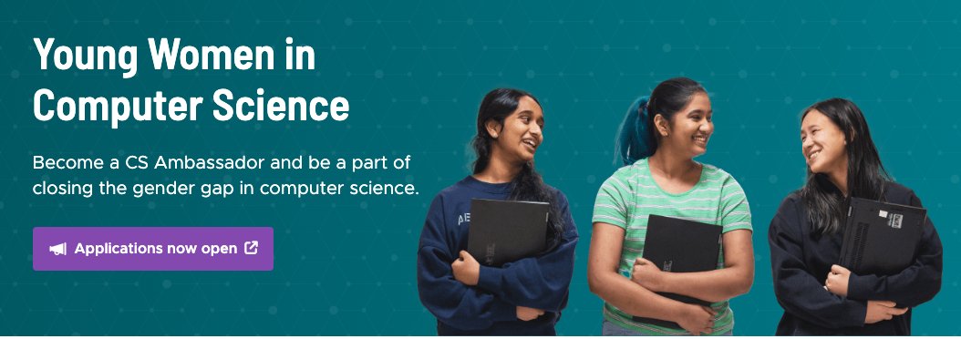 Apply: CS Ambassador Program is for high school students that are passionate about encouraging young women to take computer science classes at their school. Deadline: June 28th, 2024 code.org/youngwomen #CS4LAUSD #CSforAll