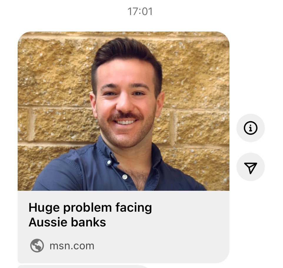 MattyJoe_'s tweet photo. Got interviewed for work. 

Absolutely love that the thumbnail makes it look like I, personally, am the huge problem for Aussie banks. https://t.co/MCiorin61G