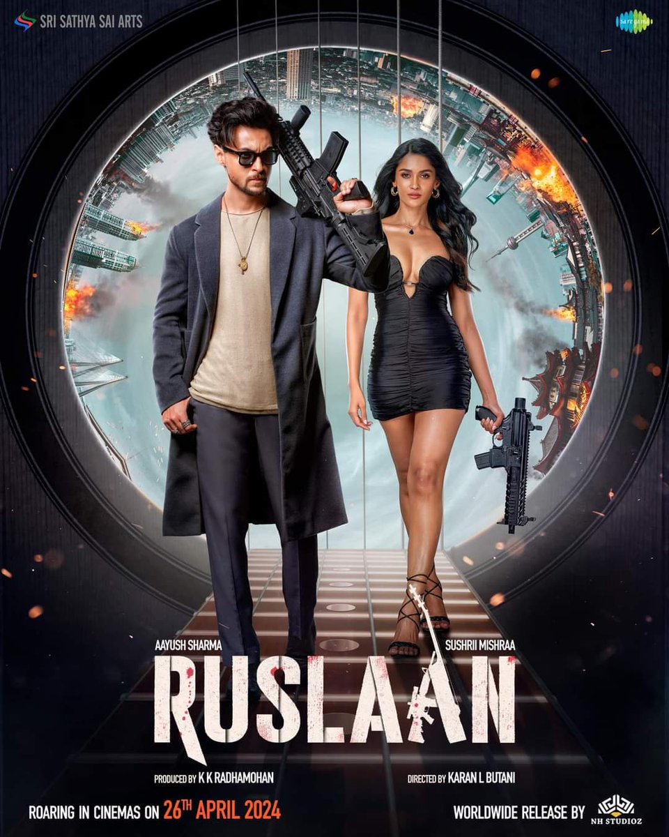 Releasing Worldwide.
#Ruslaan Trailer Drop 5 April 
Releasing Cinemas on 26 April 2024..
#Directed by #karanbutani #produced by KK. Radhamohan
#Aayushsharma #Sushirimishraa 
#movie #lovers #post