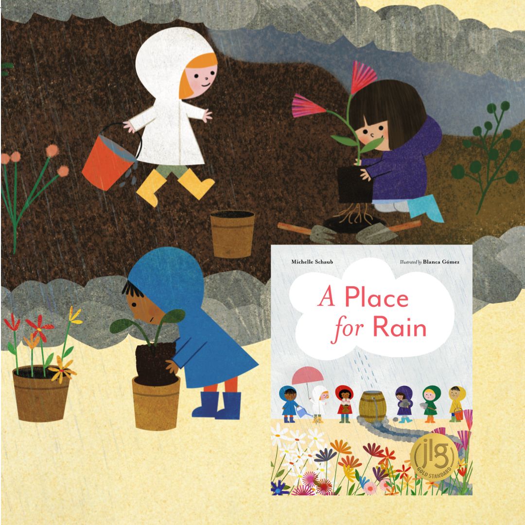 It's #NationalGardenDay! Learn how to build a #RainGarden filled with #NativePlants in my new #picturebook, A PLACE FOR RAIN! michelleschaub.com/rain @NYRBooks @Kids_Gardening