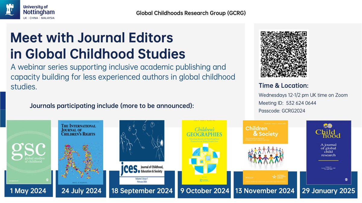 Another key journal - Childhood - has also joined this initiative! Thx again for all supportive editors ❤️