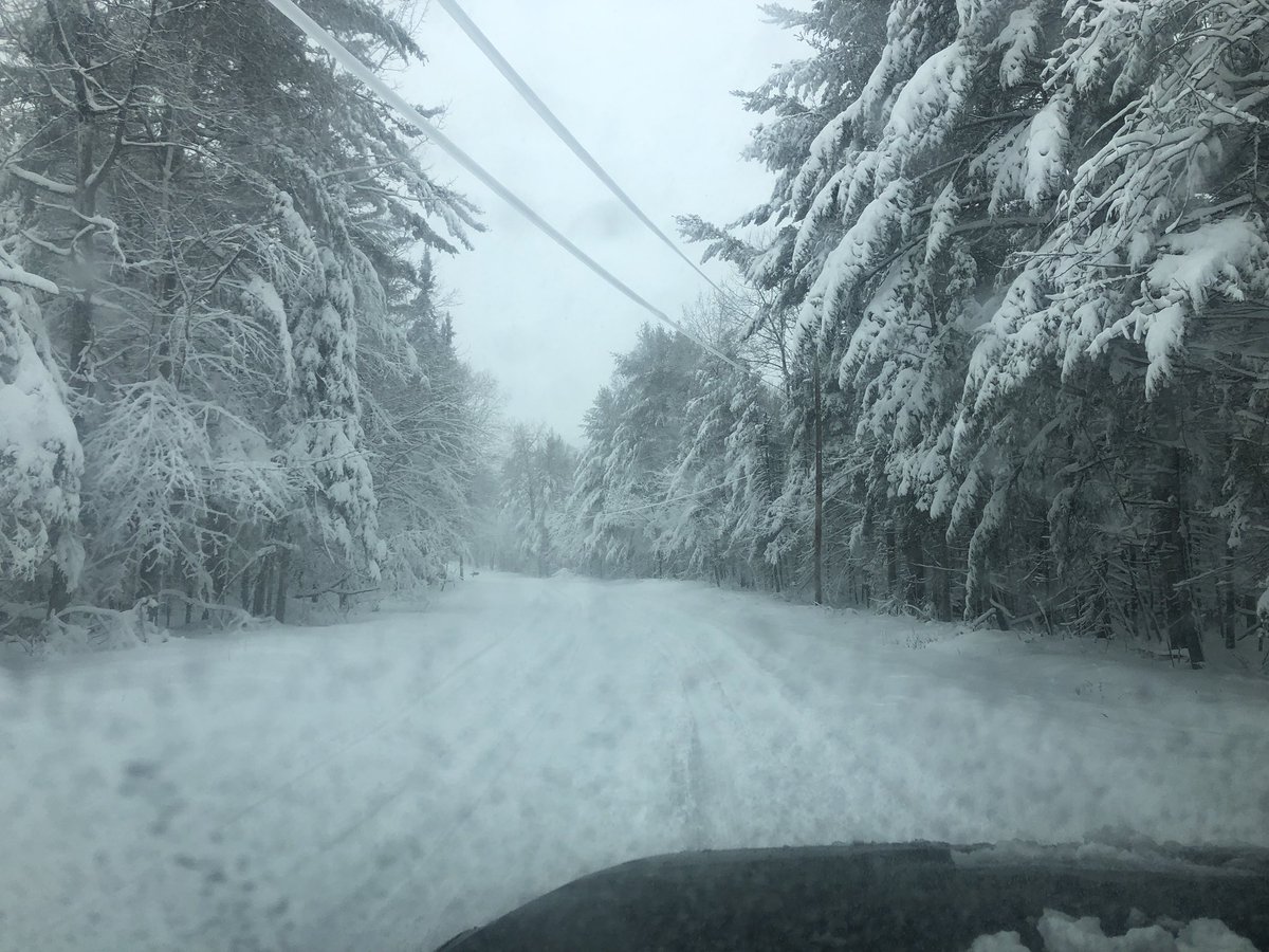 Conditions are quite challenging in areas where high winds and heavy snow have caused power outages.