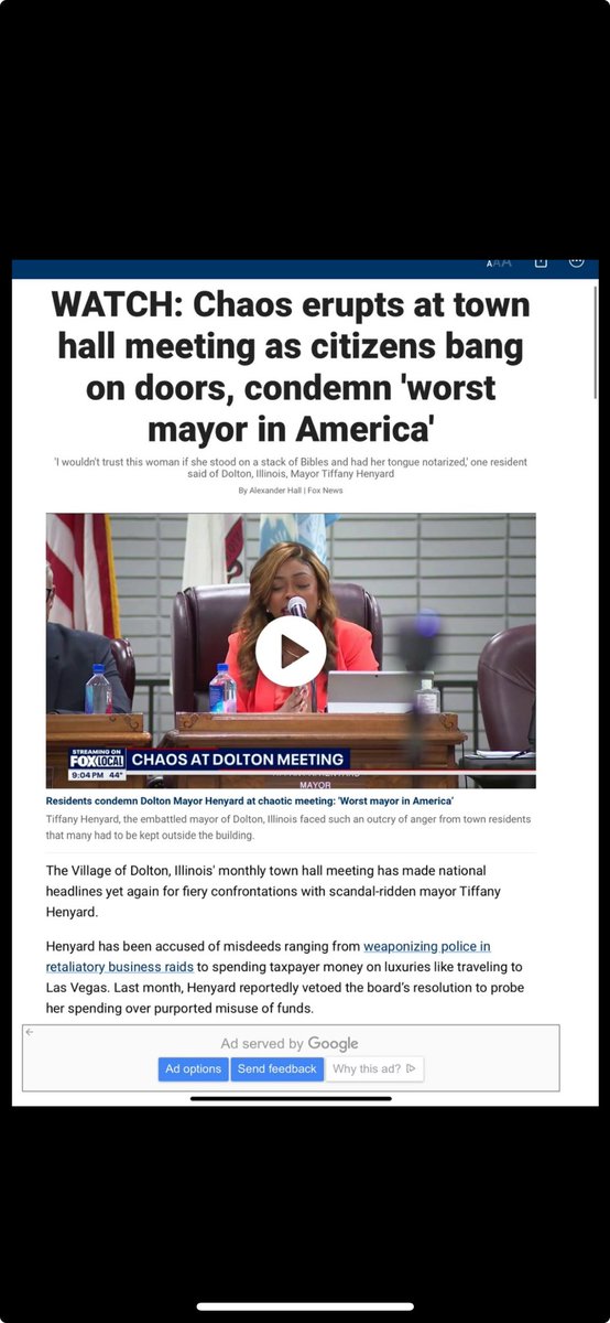 Illinois Residents condemn Dolton Mayor Tiffany Henyard at chaotic meeting: 'Worst mayor in America' Henyard has been accused of misdeeds ranging from weaponizing police in retaliatory business raids to spending taxpayer money on luxuries like traveling to Las Vegas.