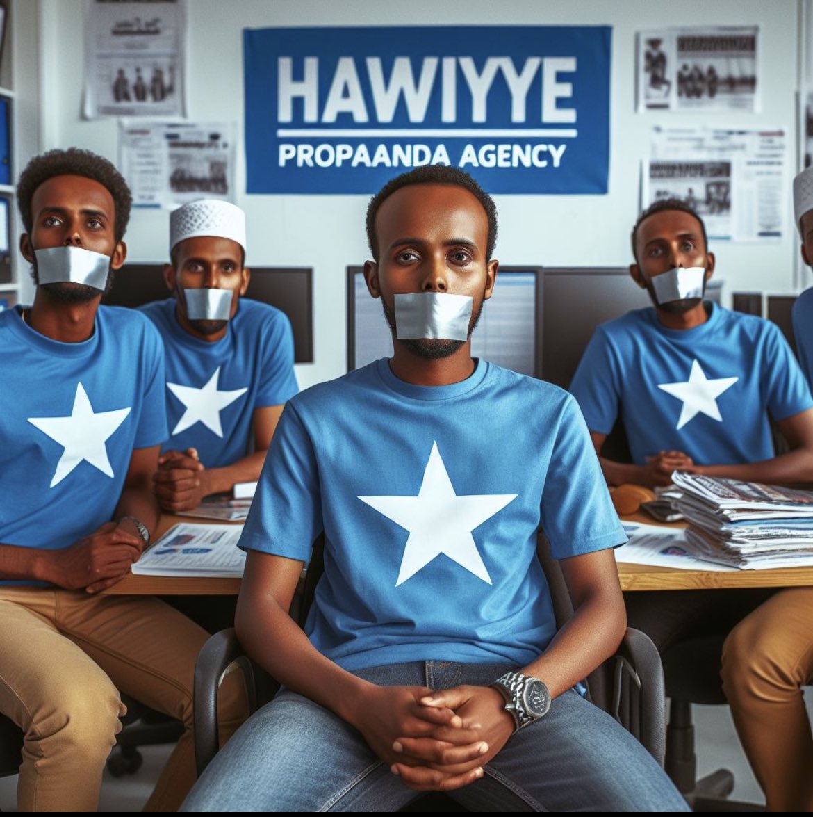 Majeertenia put tape on the mouth of the Hawiye propaganda agency, and now they've disappeared. 

- Where is the #NotanInch? 
- The annexation narrative & ilmo yaxaas? 
- The Somali diid & lefti naga propaganda? 

Looks like @HassanSMohamud gave them the day off 😂