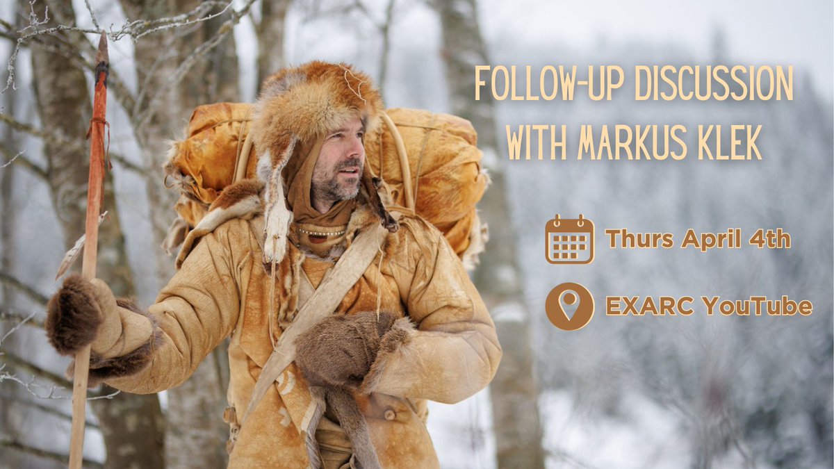 Hear all about Markus Klek's expedition in #Sweden! youtube.com/live/u__xZVb4u… #EXARC #Experimental #Archaeology #Live #Youtube #Today #Show #joinus