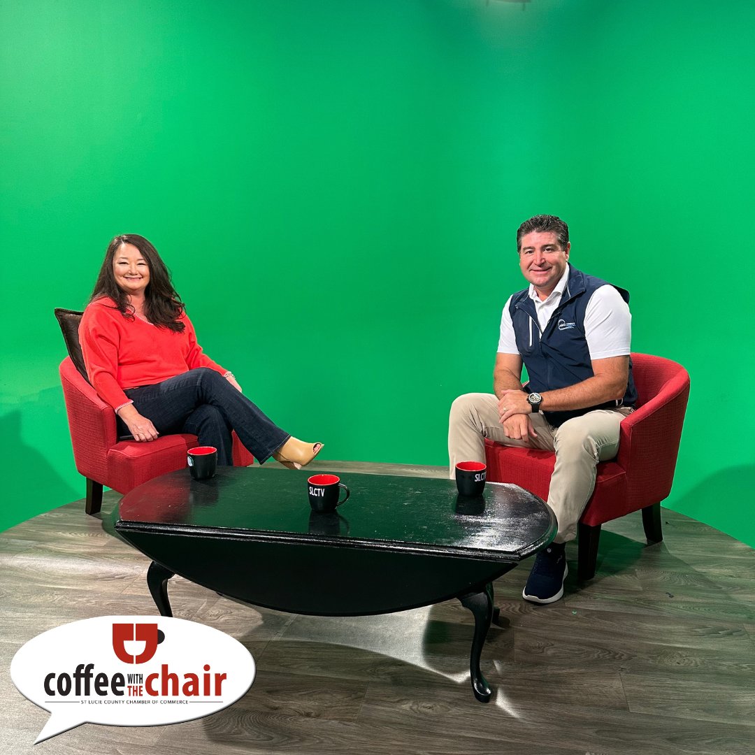 TOMORROW: Coffee with Chair Indulge in free coffee courtesy of @SteamWorks Coffeebar and Eatery as we chat about everything St. Lucie County! Don't miss out on the fun!
