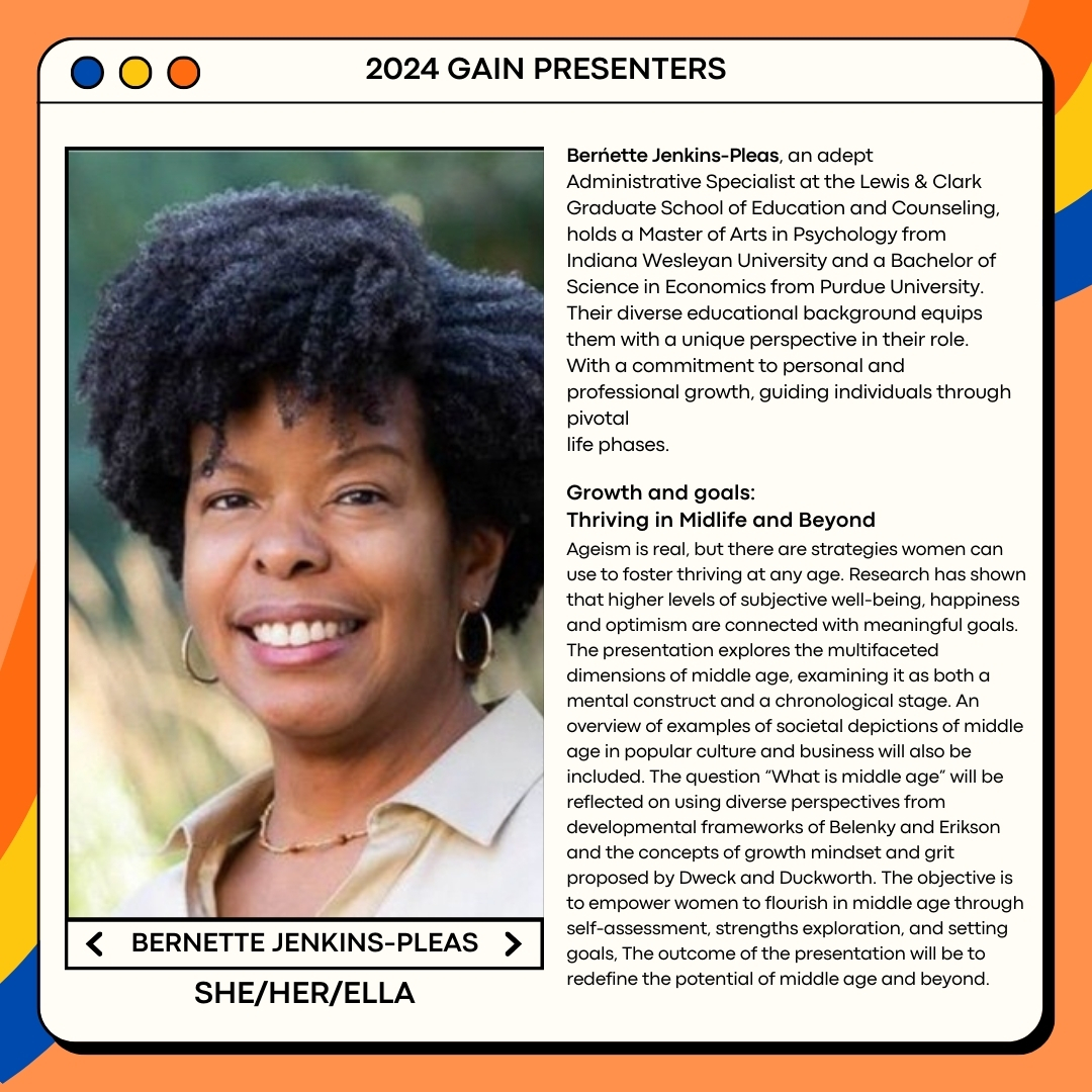 Meet our presenter, Bernette! Read more about their session through the link in our bio.