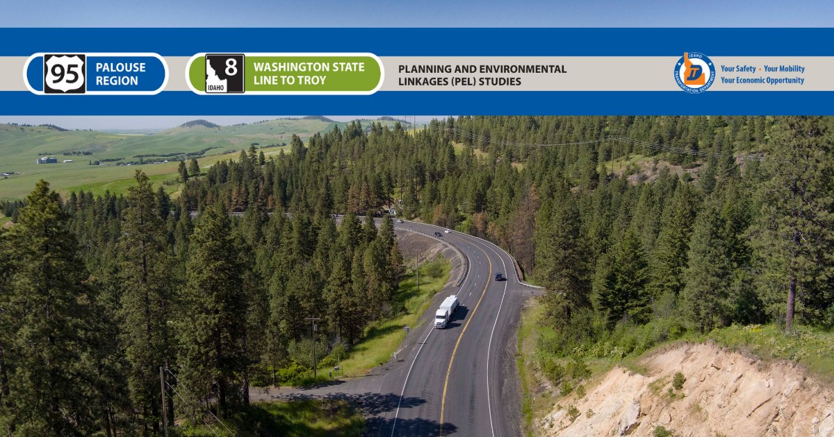 Hey Latah County! Join us April 9-23 to learn about two new studies on SH-8 and US-95 in Latah County. 🛣️ Click here for details: itdprojects.idaho.gov/pages/sh8-us95…. Hope to see you there! 🫶